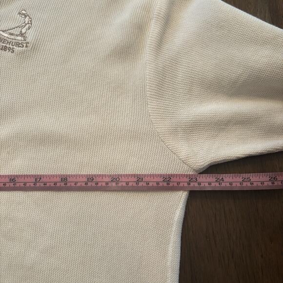 VINTAGE Pinehurst by Izod Club V-Neck US Open Mens 1999 Golf Sweater Pullover-M - Picture 7 of 9